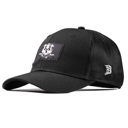 Connecticut Vintage Curved Trucker  Black