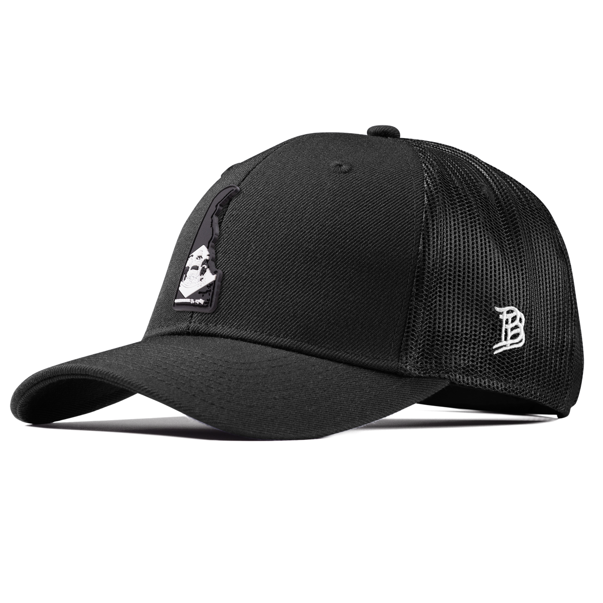 Delaware Vintage Curved Trucker  Black
