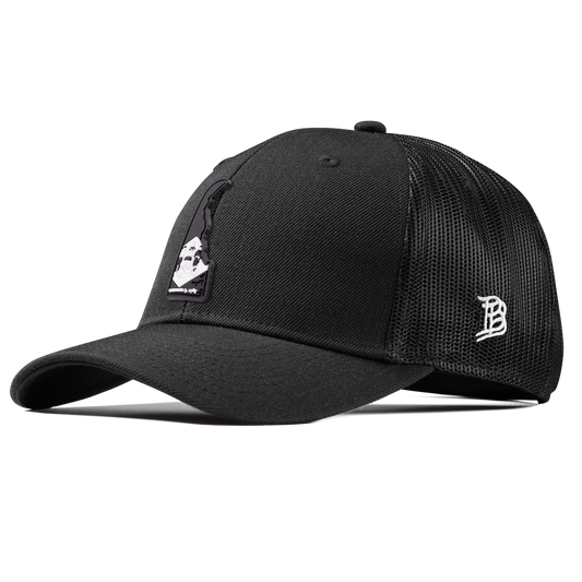 Delaware Vintage Curved Trucker  Black