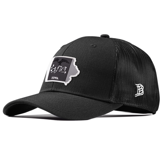 Iowa Vintage Curved Trucker  Black