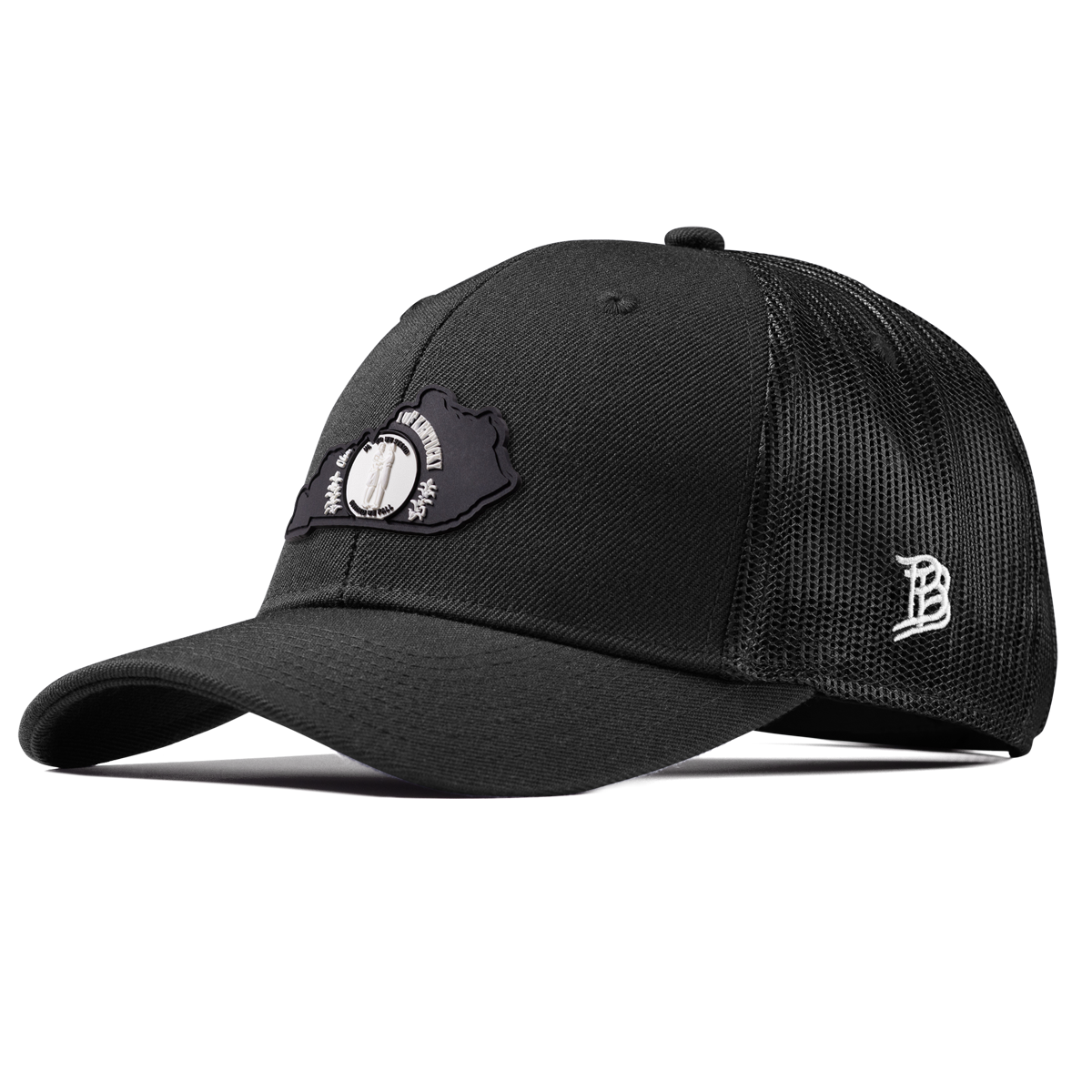 Kentucky Vintage Curved Trucker  Black