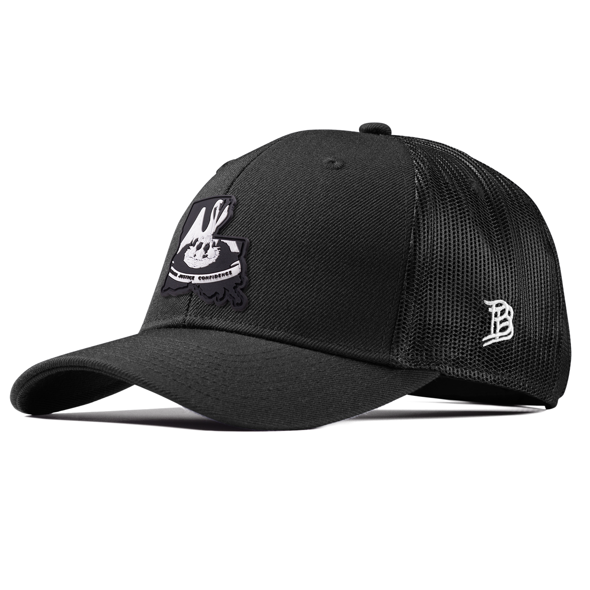 Louisiana Vintage Curved Trucker  Black