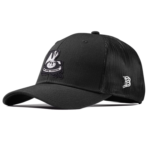 Louisiana Vintage Curved Trucker  Black
