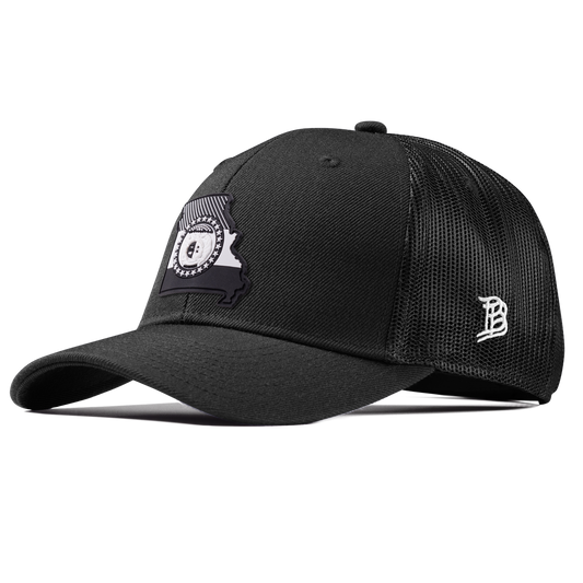 Missouri Vintage Curved Trucker  Black
