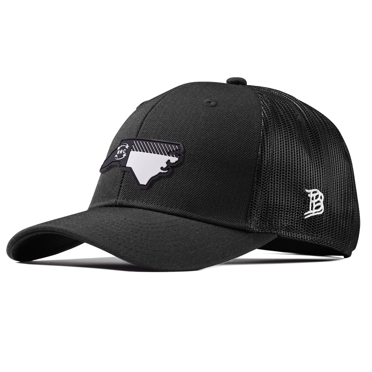 North Carolina Vintage Curved Trucker  Black