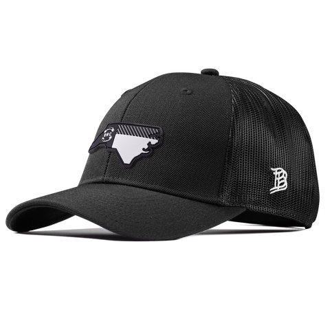 North Carolina Vintage Curved Trucker  Black