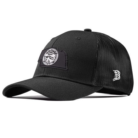 Nebraska Vintage Curved Trucker  Black