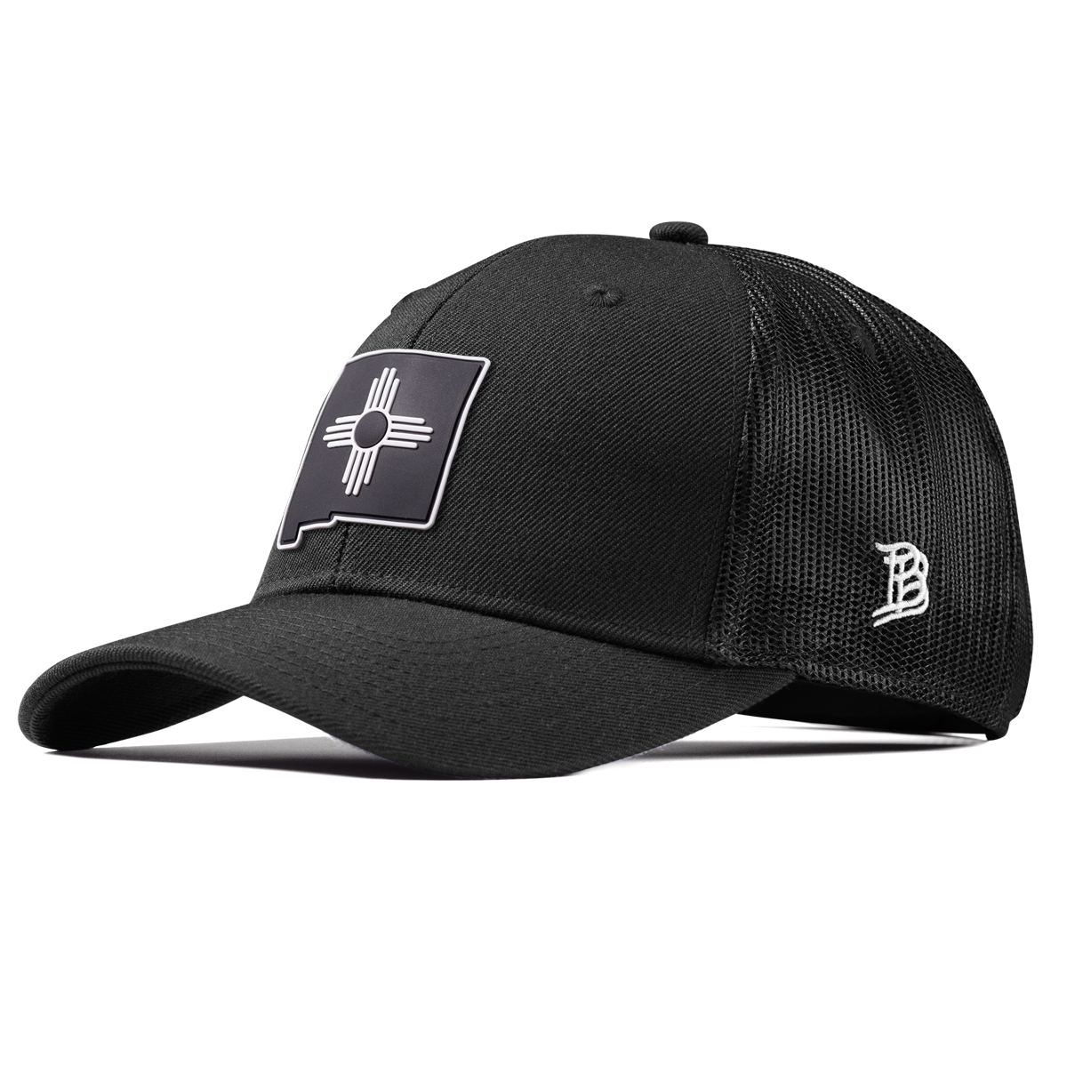 New Mexico Vintage Curved Trucker  Black