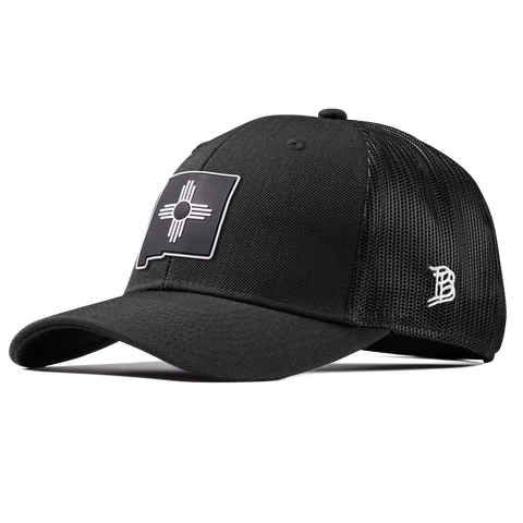 New Mexico Vintage Curved Trucker  Black