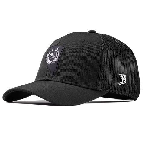Nevada Vintage Curved Trucker  Black