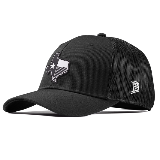 Texas Vintage Curved Trucker  Black