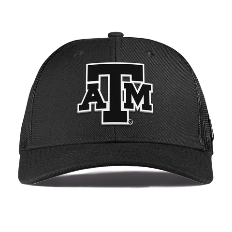 Texas A&M University "Vintage Texas A&M Block" Curved Trucker Black