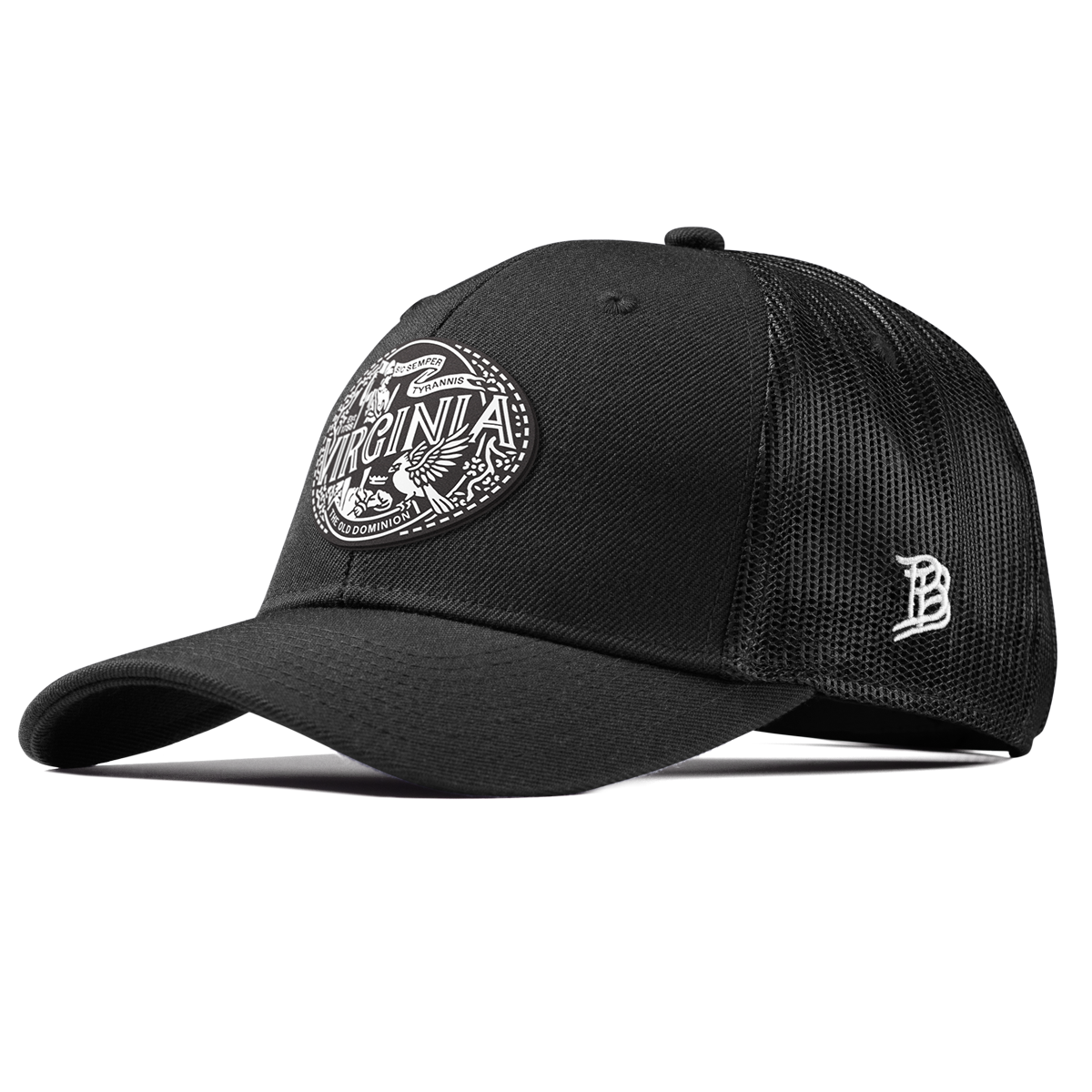 Virginia Traveler Curved Trucker Black