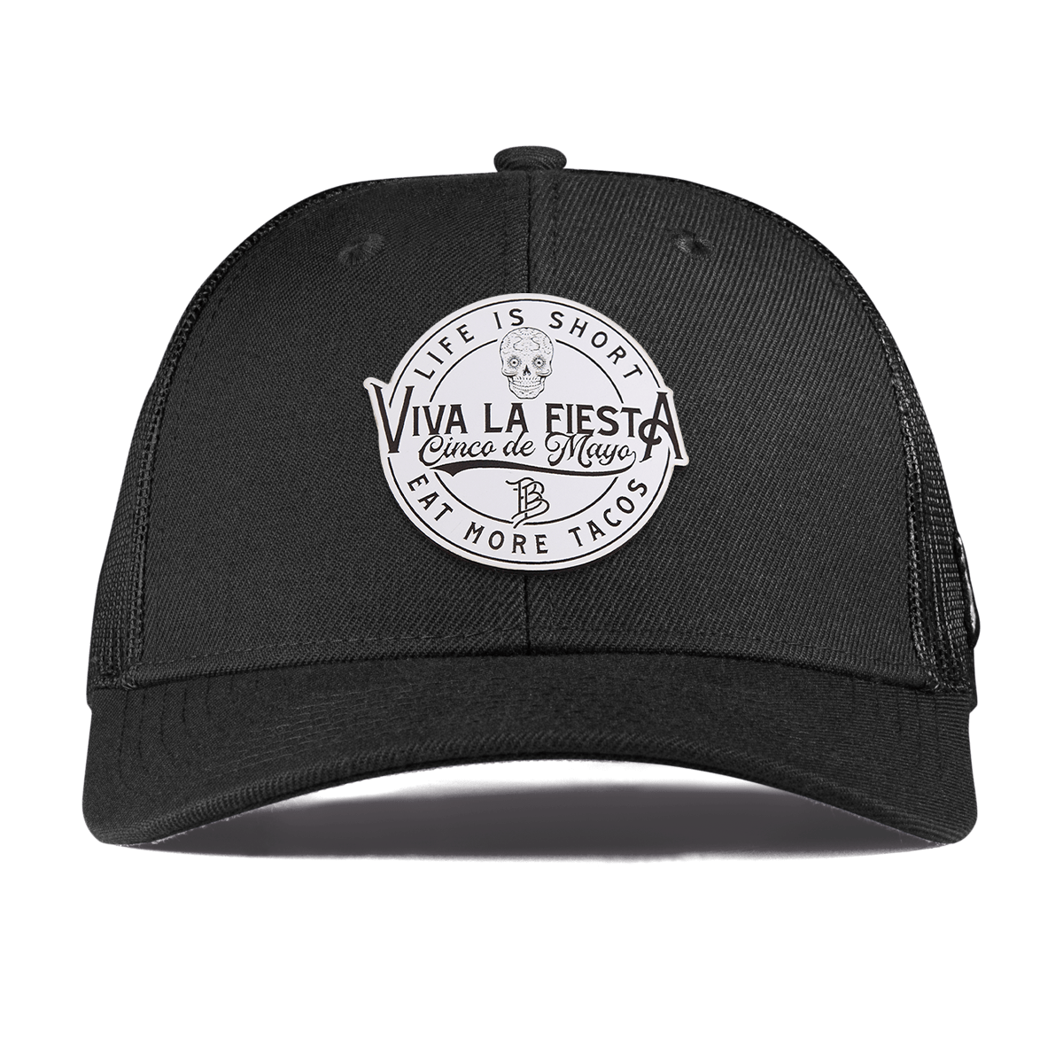 Branded Fiesta Curved Trucker Black