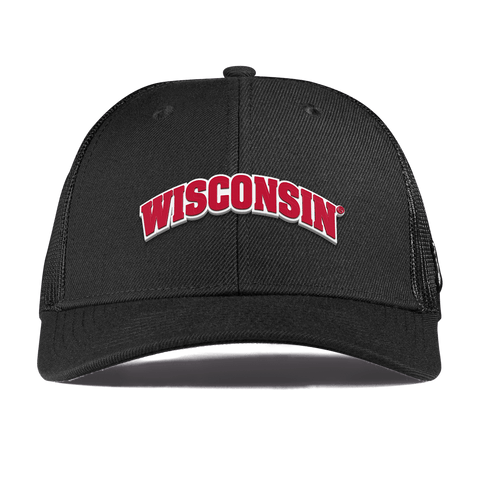 University of Wisconsin "Wisconsin Block" Curved Trucker Black
