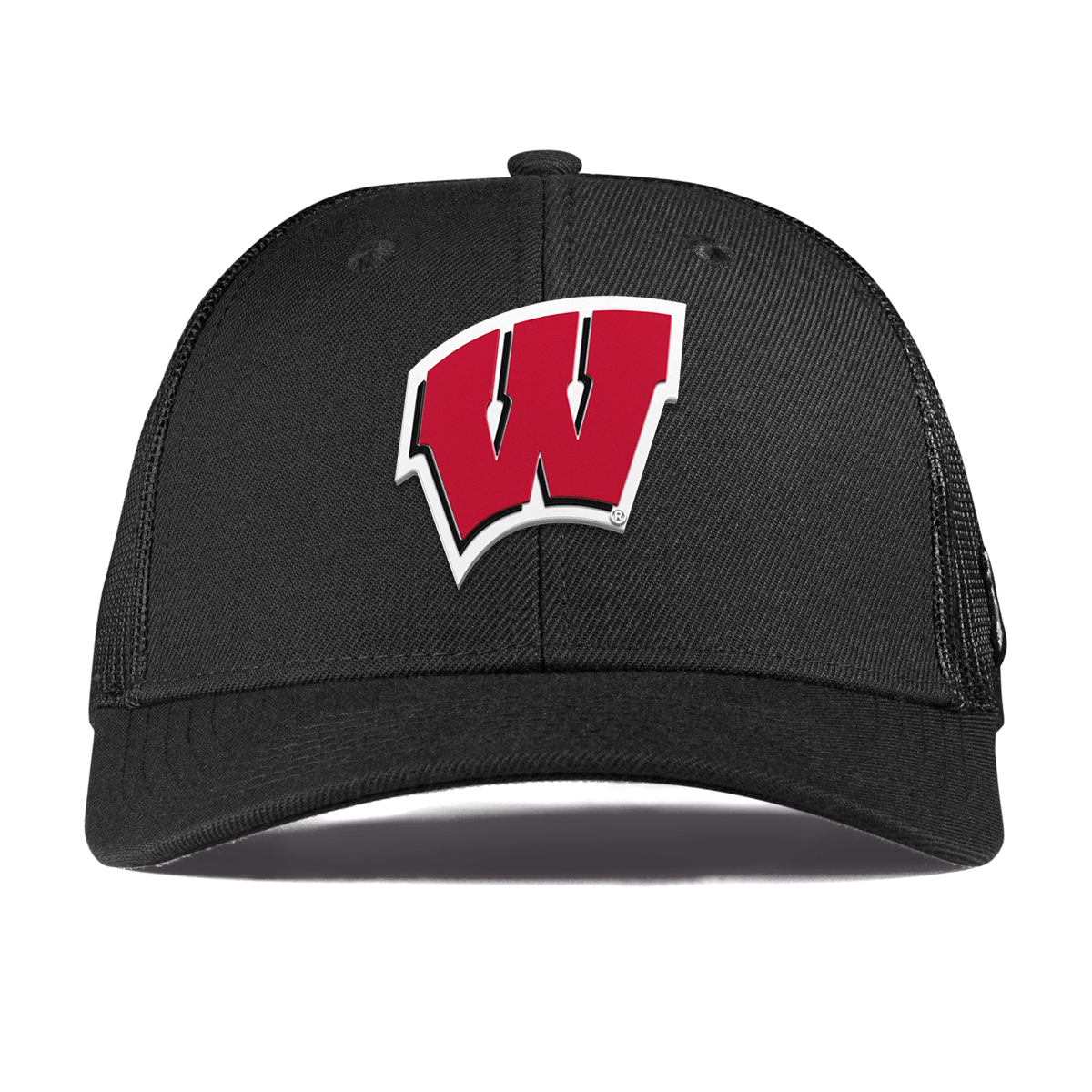 University of Wisconsin "Wisconsin Team Logo" Curved Trucker Black