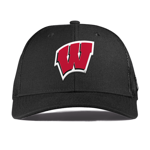 University of Wisconsin "Wisconsin Team Logo" Curved Trucker Black