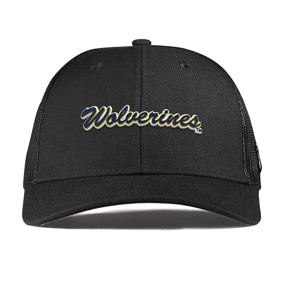 University of Michigan "Wolverines Script" Curved Trucker Black