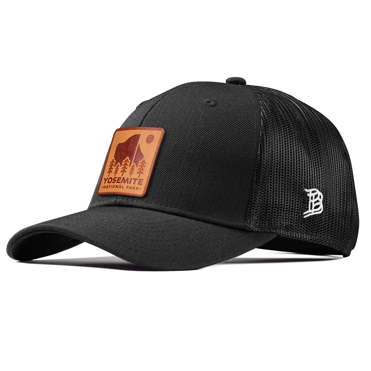Yosemite National Park Curved Trucker Black