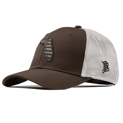 Florida Timber Camo Patriot Curved Trucker Brown