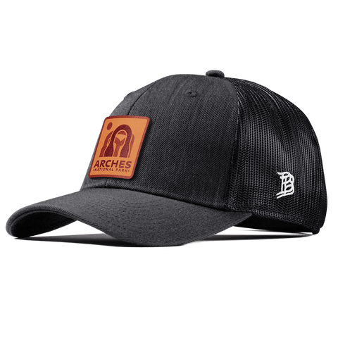 Arches National Park Curved Trucker Charcoal