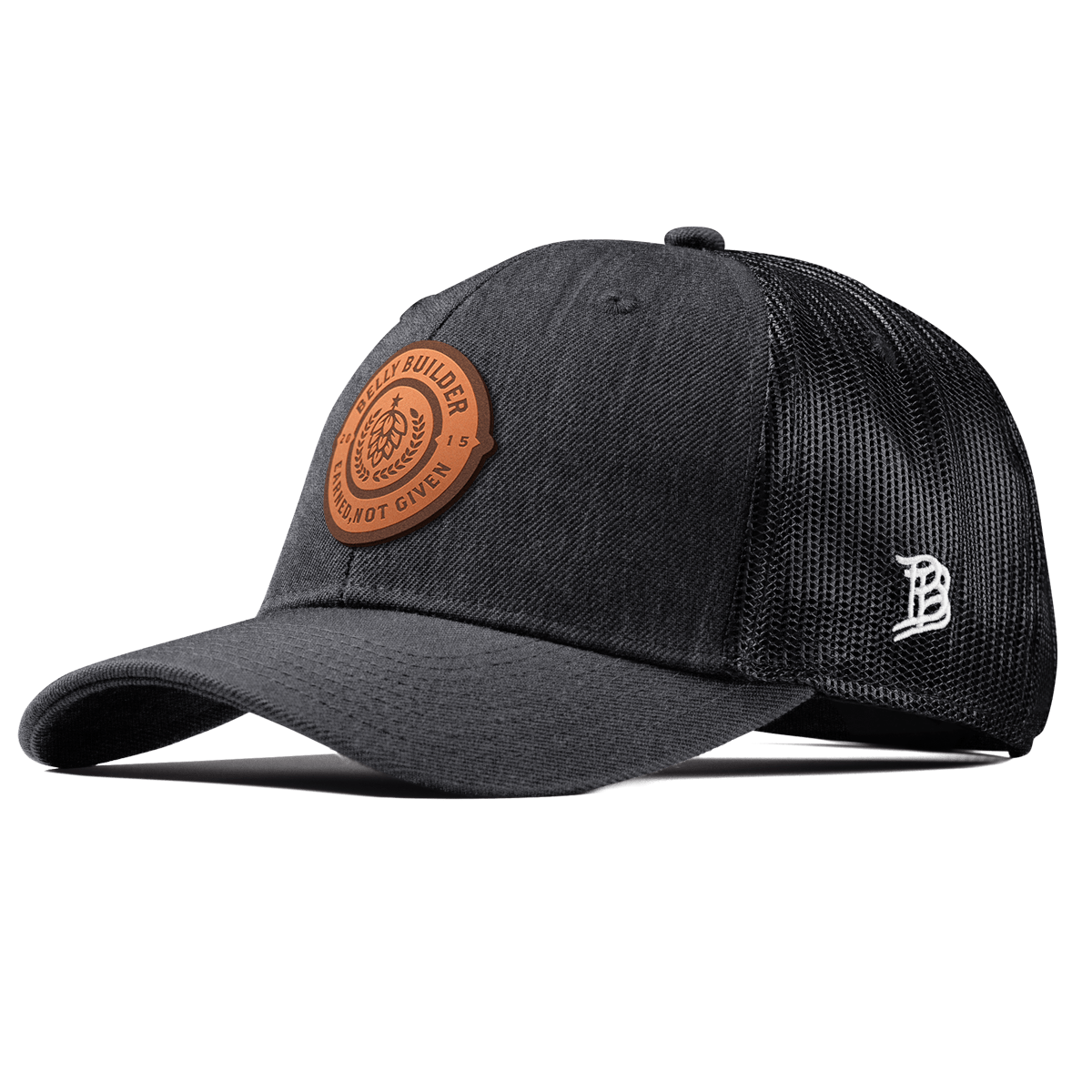 Belly Builder Curved Trucker Charcoal