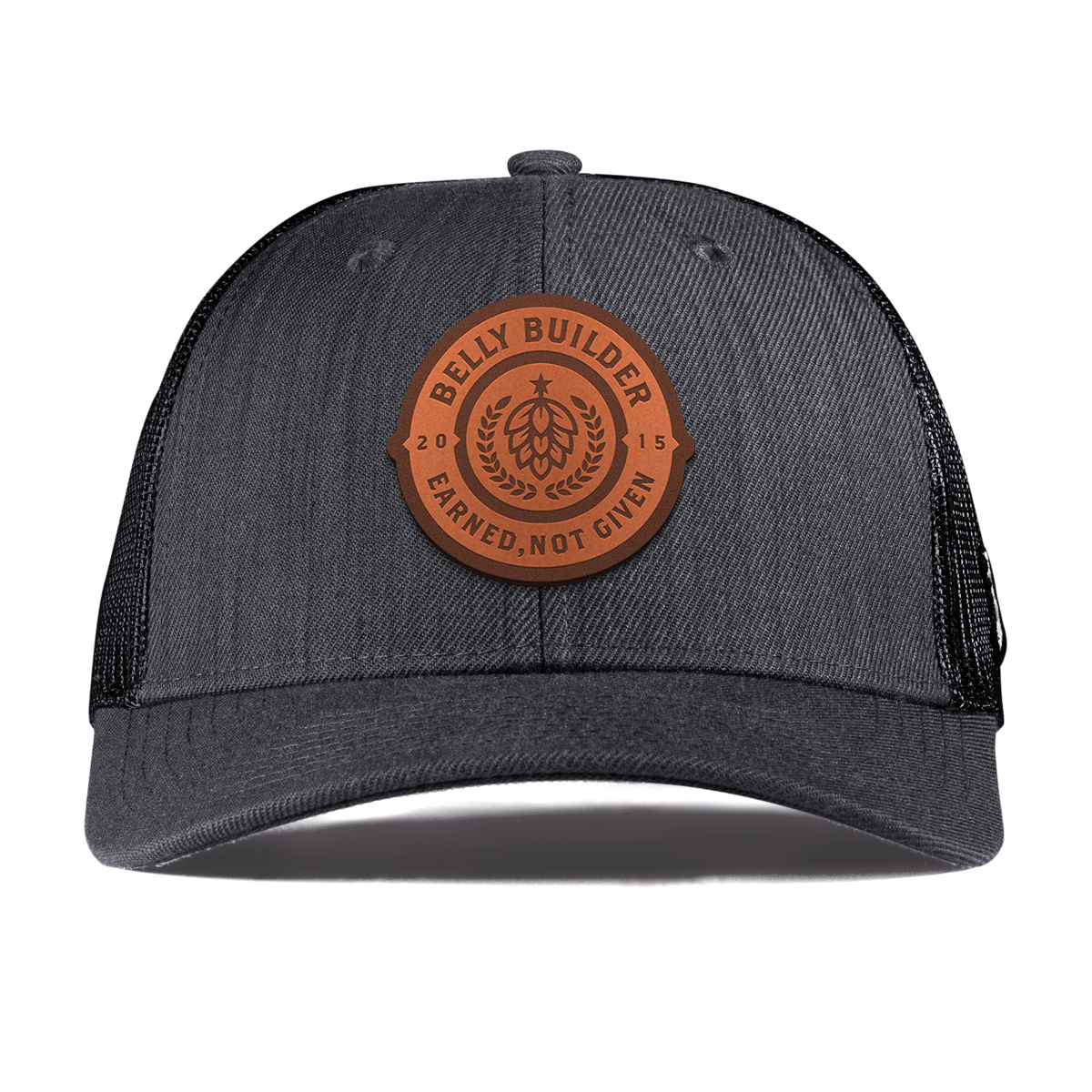 Belly Builder Curved Trucker Charcoal