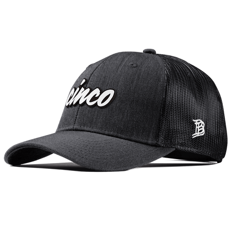 Cinco Script Curved Trucker Charcoal