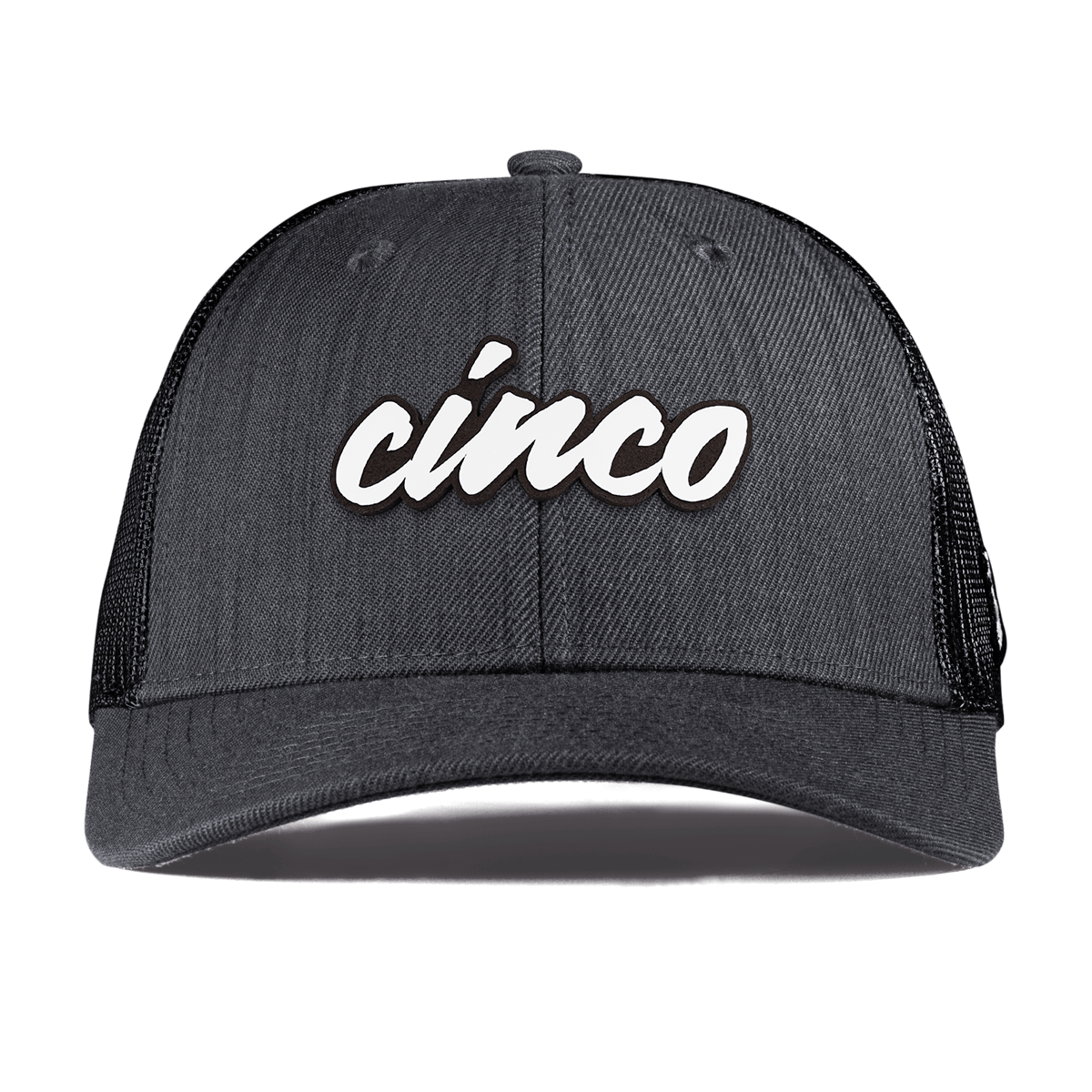 Cinco Script Curved Trucker Charcoal