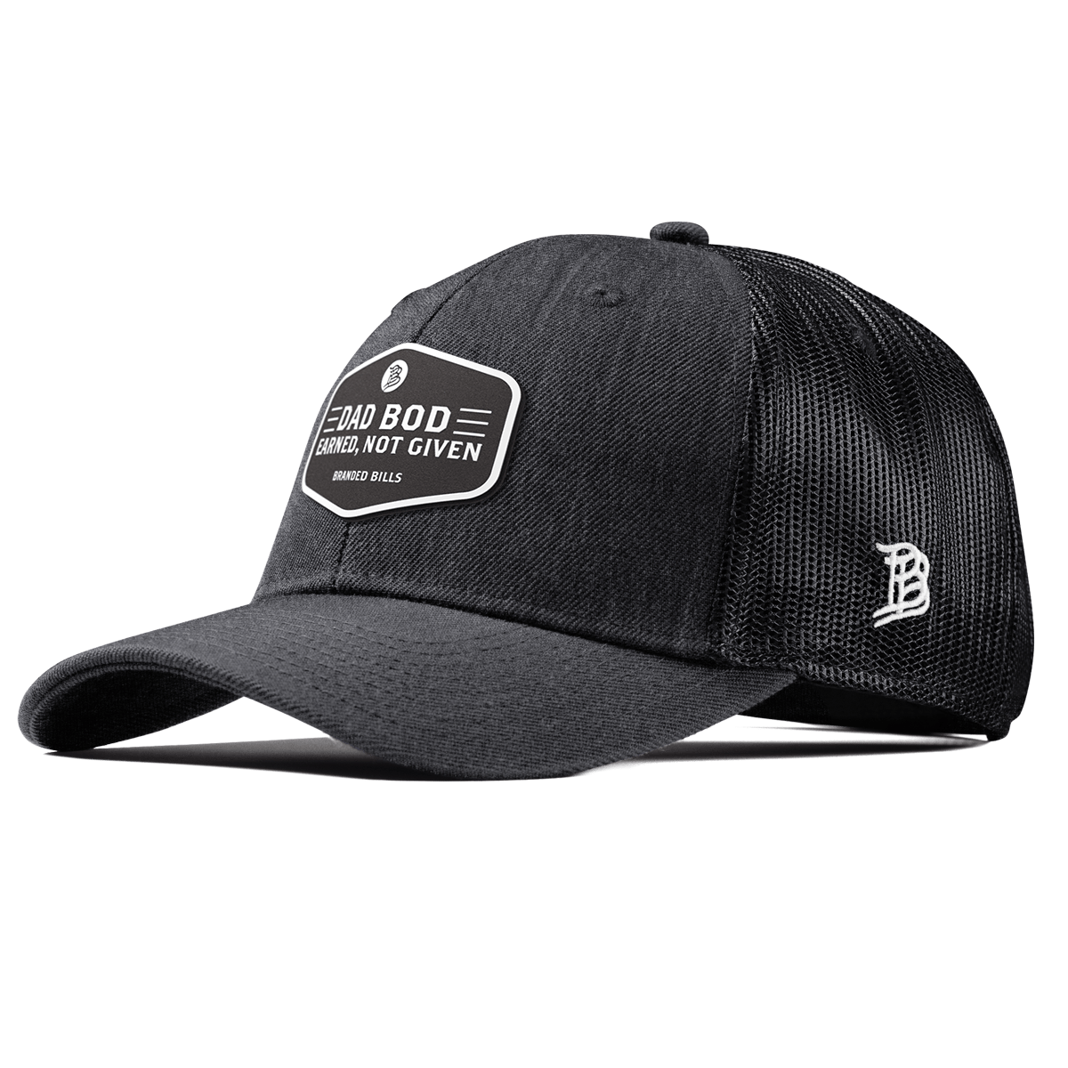 Dad Bod Curved Trucker Charcoal