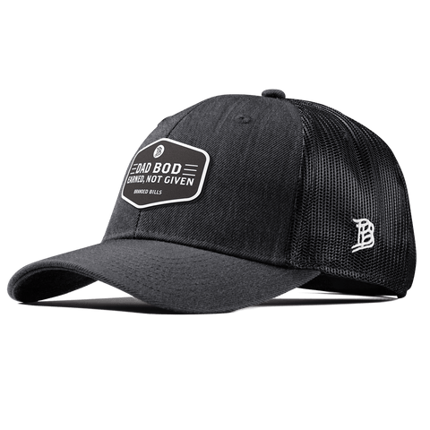 Dad Bod Curved Trucker Charcoal