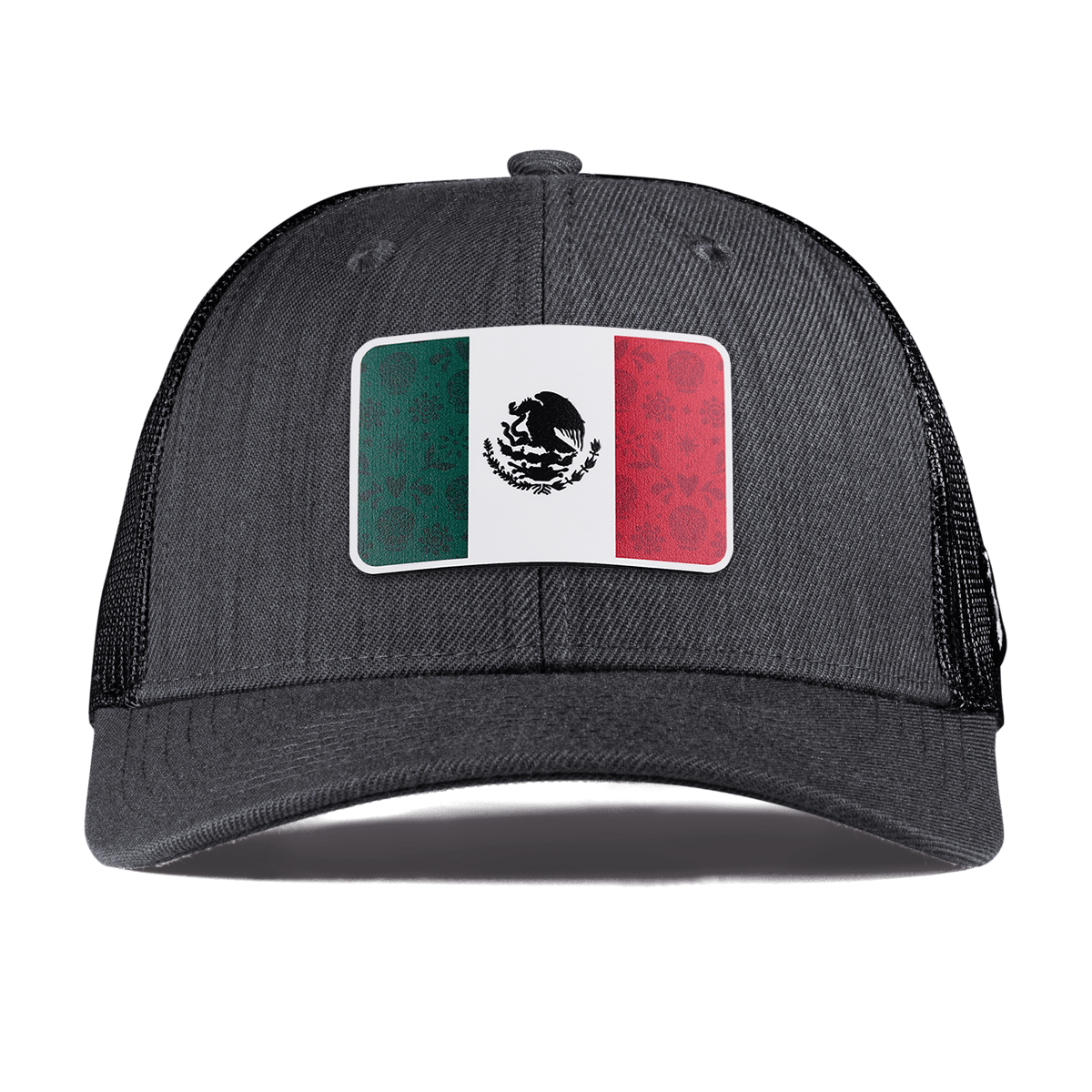 Fiesta Flag Curved Trucker Charcoal 