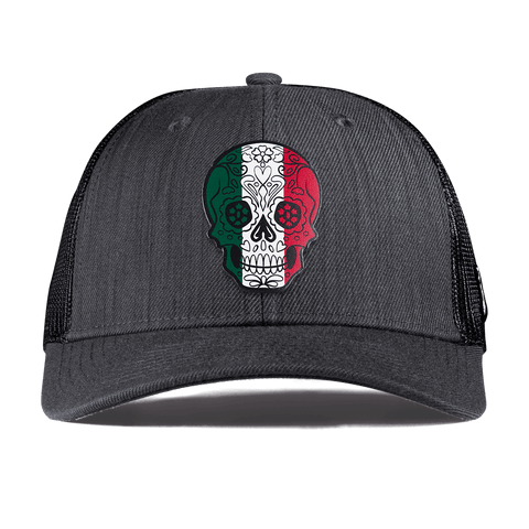 Fiesta Sugar Skull Curved Trucker Charcoal