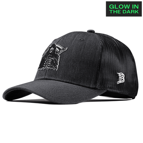 Grim Reaper Glow Curved Trucker Charcoal