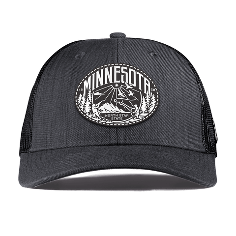Minnesota Traveler Curved Trucker Charcoal