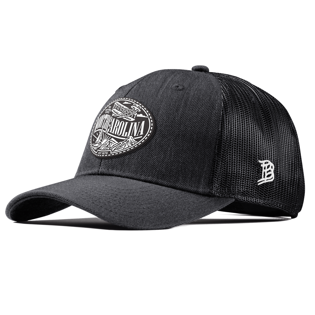 North Carolina Traveler Curved Trucker Charcoal