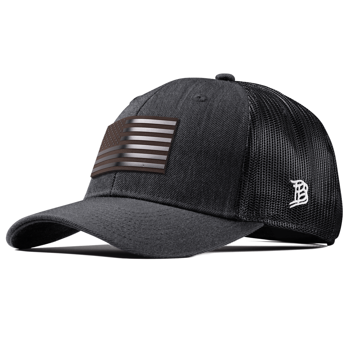 Old Glory Midnight Curved Trucker Charcoal