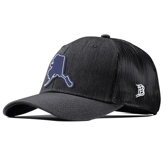 Alaska Patriot Series Curved Trucker Charcoal