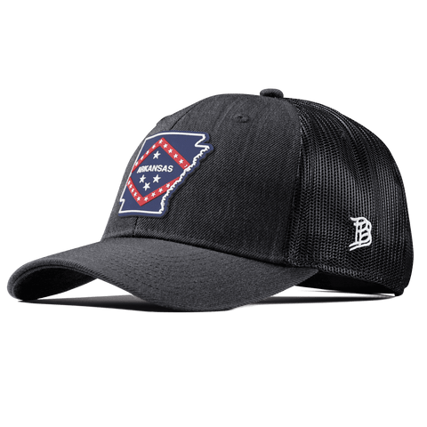 Arkansas Patriot Series Curved Trucker Charcoal