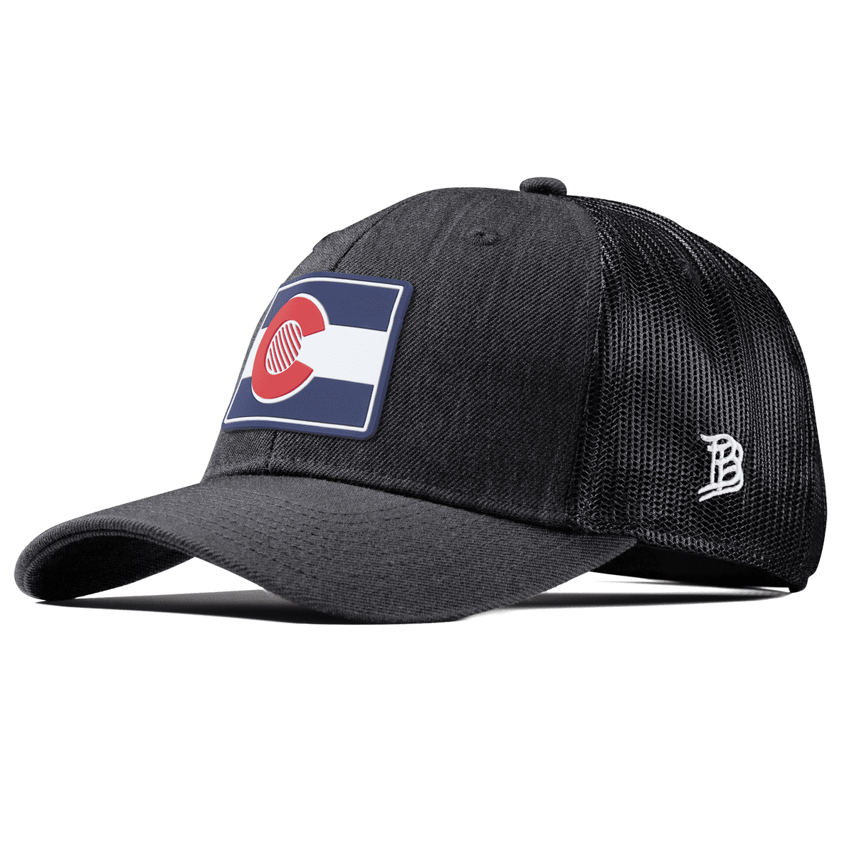 Colorado Patriot Series Curved Trucker Charcoal