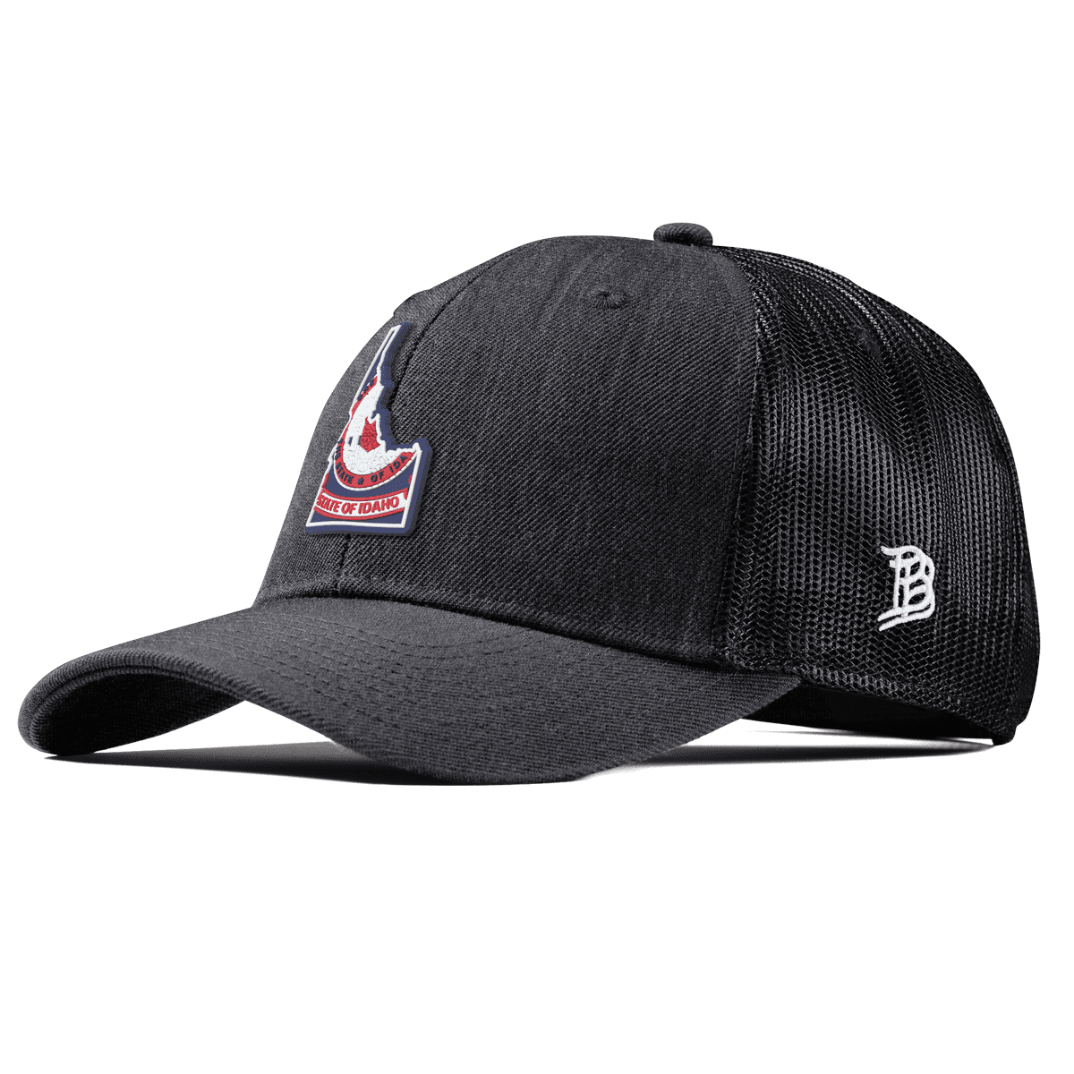 Idaho Patriot Series Curved Trucker Charcoal
