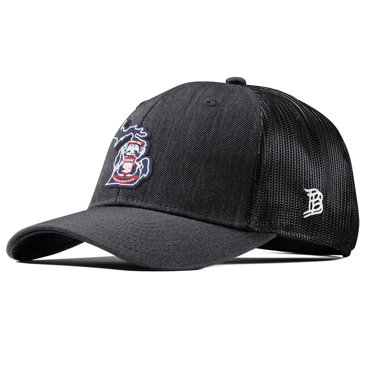 Michigan Patriot Series Curved Trucker Charcoal