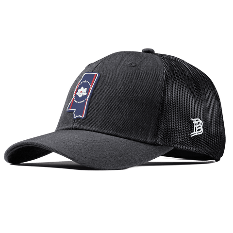 Mississippi Patriot Series Curved Trucker Charcoal