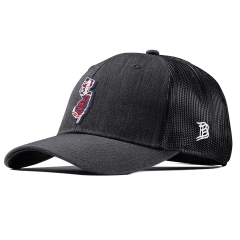 New Jersey Patriot Series Curved Trucker Charcoal