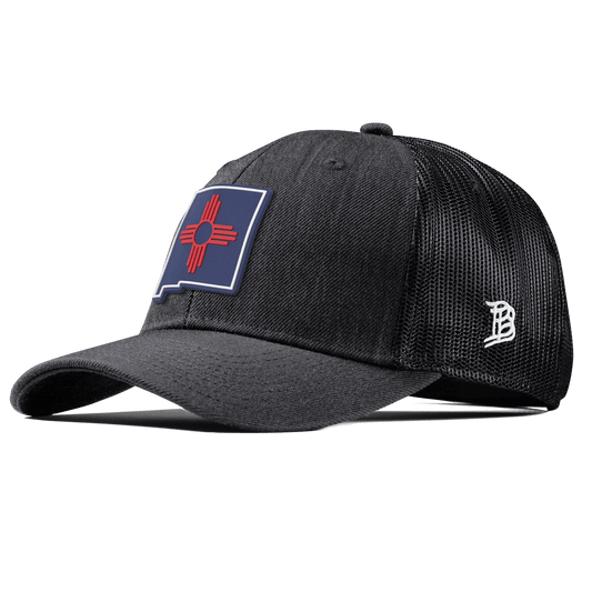 New Mexico Patriot Series Curved Trucker Charcoal