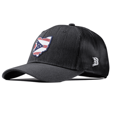 Ohio Patriot Series Curved Trucker Charcoal