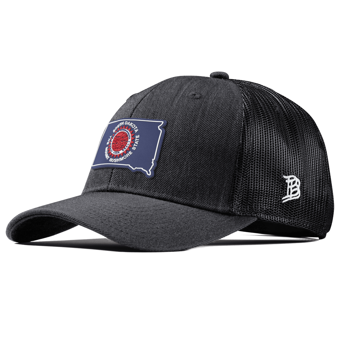 South Dakota Patriot Series Curved Trucker Charcoal
