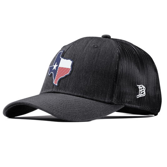 Texas Patriot Series Curved Trucker Charcoal