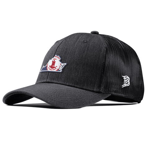 Virginia Patriot Series Curved Trucker Charcoal