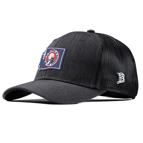 Washington Patriot Series Curved Trucker Charcoal